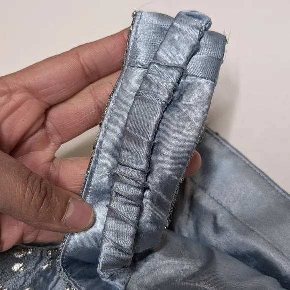 Sparkling off-the-shoulder seamed mermaid gown designed by Mac Duggal - Picture 12 of 14